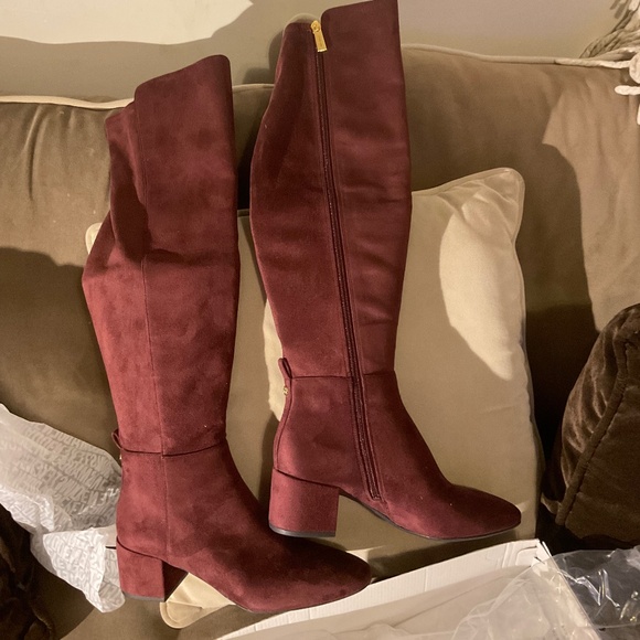 NWT Michael Kors Merlot Braden Mid Boots 7M - Picture 1 of 9